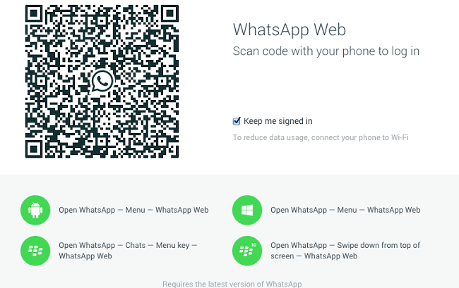 iphone whatsapp web